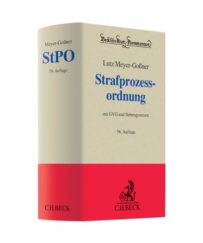 Strafprozessordnung stpo - strafprozessordnung, [stpo]