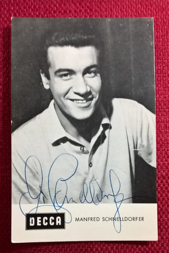 Original autogramm von manfred - von,