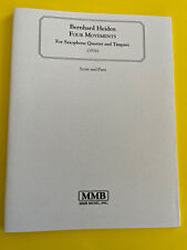 Four Movements, Bernhard Heiden, Saxophone Quartet and Timpani