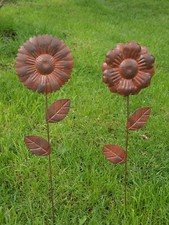 2er Set Gartenstecker aus