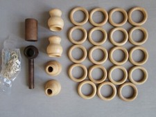 Gardinia Einzelprogramm Gardinenteile Gardinenbefestigung Gardinenringe Buche