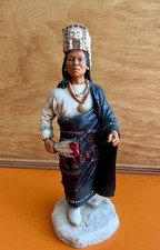 Castagna Indianer Figur, ca. 16 cm mit Sockel