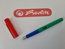 Herlitz Ranger Füllhalter Patronenfüller blau-rot-grün 80er Jahre Vintage