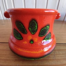 Zeller Keramik - Zell am Harmersbach - Zuckerdose - Rot - Retro 