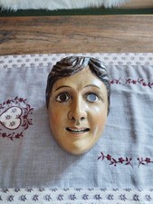ÄLTERE WERDENFELSER HOLZLARVE / HOLZMASKE / LARVE / MASKE / FASCHING / FASNACHT