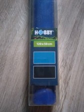 Aquarium oder Terrarium Hintergrund Folie Blau/Schwarz einfarbig 120x50cm