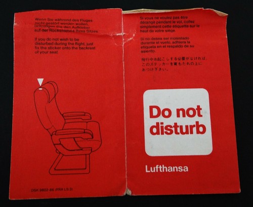 Werbe aufkleber lufthansa - werbe-aufkleber, do