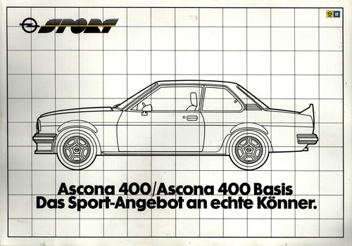 Prospekt opel ascona sport 400 - sport,
