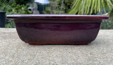 Bonsai  Schale Rechteckig  Braun Steingut