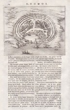 Rhodos island Insel town plan