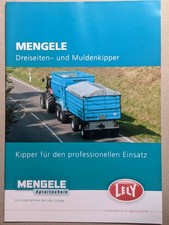 MENGELE Anhänger Dreiseiten und Muldenkipper Prospekt Traktor Bulldog Schlepper