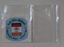 Alter Aufkleber Schokolade Schokoriegel MARS Twix Ryder Olympia 1984