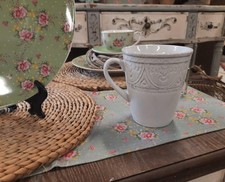 Tasse Becher Teetasse Kakaotasse Cafe Kaffee Trinkbecher groß 450ml, Clayre&Eef