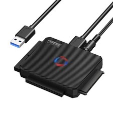 FIDECO USB 3.0 zu SATA und IDE Adapter, IDE und SATA Adapter, Konverter 12-V