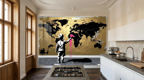 Sonderverkauf weltkarte gold - weltkarte,