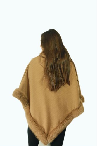 Damen winter poncho mit - damen,