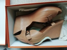 Wedges Leder Keil Sandale camel AGL Attilio Giusti Leombruni Leder NP: 239€ Neu
