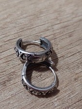 Creolen mit Muster 925 Silber