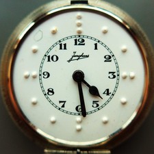 Junghans UNISEX TASCHENUHR, J 47 b/1, "Blindenuhr", gute Funktion, ab 1930