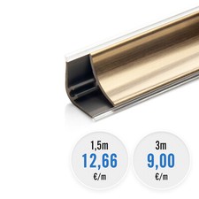 Wandabschlussleisten 13.4mm 23mm 37mm bis 3 Meter Winkelprofil Leisten