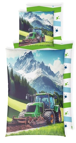 Bettwäsche herz traktor - bettwäsche, herz,