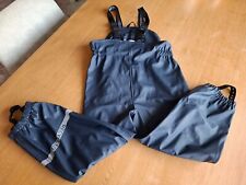 MIKK-LINE Matschhose Regenhose blau mit Trägern +++ Gr. 110 ungetragen