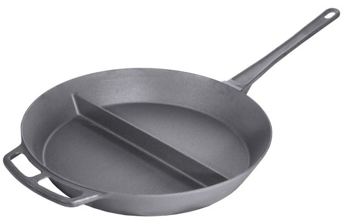 Riesenpfanne mit mittelsteg - riesenpfanne,