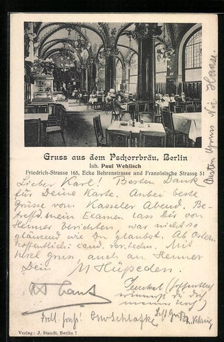 Berlin gasthaus - ak, berlin,