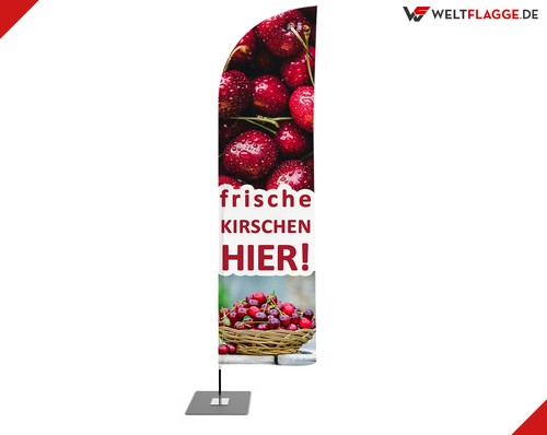 Beachflag frische kirschen - beachflag,