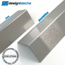 Edelstahl Profil  Winkel Eckschutz 200cm V2A K240 geschliffen Kantenschutz 0,8mm
