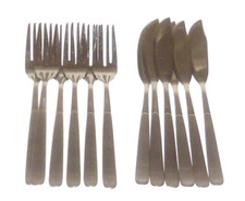 Monogram Fischbesteck Edelstahl 18-10 Besteck  Fischmesser + Gabel 6 Personen