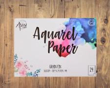 Aquarellblock Malblock Künstler Zeichenblock 24 Blatt A4 300 GSM 21x29,7cm b