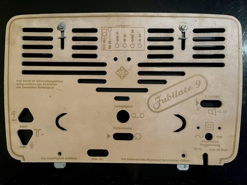 Rückwand telefunken jubilate - telefunken,