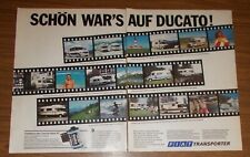 Seltene Werbung FIAT DUCATO Wohnmobile - Schön war's auf Ducato - Urlaub 1987