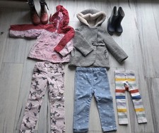 Mädchen Herbst/Frühling Kleidung Paket Größe 98/104, Gummistiefel Gr. 25,26