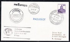 Arctic "GERMANY",1987,3 Cachets"MS EUROPA"Nordkapp ! look Scan!! 15.10-55