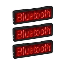 3X Bluetooth LED Namens Schild