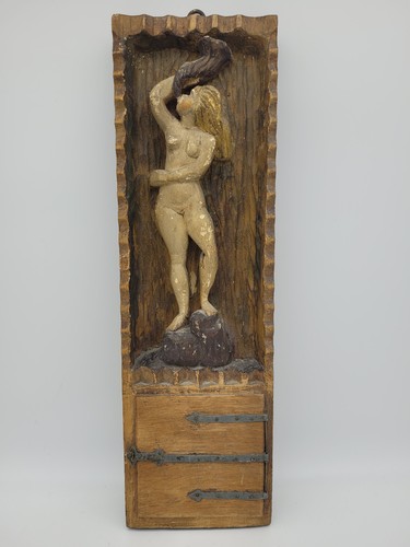Holz relief mit kästchen - relief,