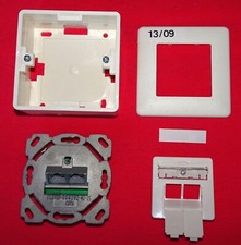 LAN Dose AP CAT6 2x RJ45 Buchse EIA TIA 568 Aufputz-Dose Netzwerk Netzwerkdose