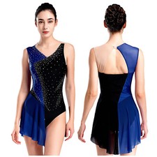 Eiskunstlauf kleid damen mesh - kleid,
