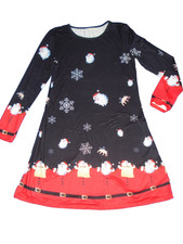 Weihnachtskleid mit Motiv Gr.M