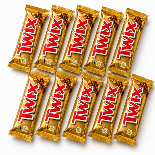 10x twix schokoriegel 50g - twix, –