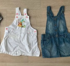 2 Kleider Set Sommerkleider Winnie Pooh  Jeans Größe 80/ 86 Jeanskleid C&A