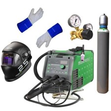 Migatronic Focus TIG 200 DC HP PFC WIG Schweißgerät Komplettset + Schweißhelm