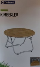 Outwell Campingtisch Beistelltisch Kimberley 530043 65 x 65 x 40 cm Bambus * NEU