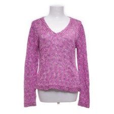 Oui, Strickpullover, Größe: 40, Lila/Mehrfarbig, Acryl, Chevron, Grobstrick #Gql