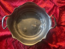 Alte Zinnschale, Rein Zinn Handarbeit Vintage Ca.  935 Gramm Gestempelt