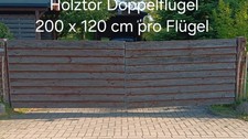 Holztor Doppelflügel pro Flügel 200 x 120 cm
