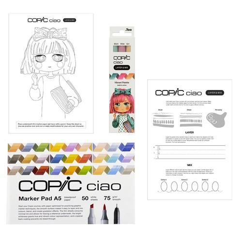 Copic ciao vibrant palette - ciao,