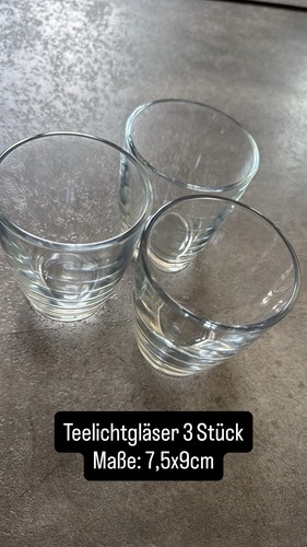 Teelichthalter set gläser - teelichthalter,